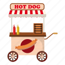 cartoon, dog, hot, mobile, snack, val94, vector