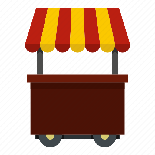 Food, roof, shop, snack, street, striped, wheel icon - Download on Iconfinder