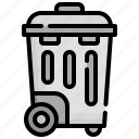 garbage, trash, recycle, can, tool