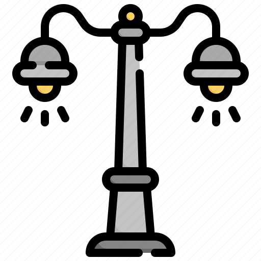 Street, lamp, lighting, city, park, architecture icon - Download on Iconfinder