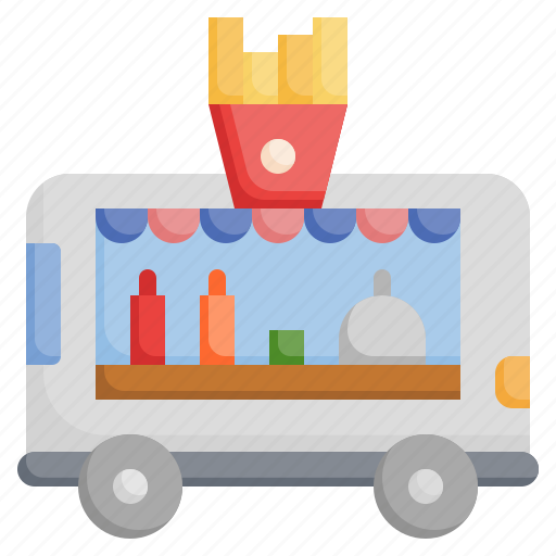 French, fries, delivery, truck, trucking, transportation, fast icon - Download on Iconfinder
