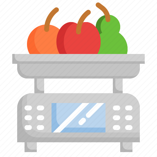 Weight, scale, food, restaurant, kitchen, tools, weighing icon - Download on Iconfinder
