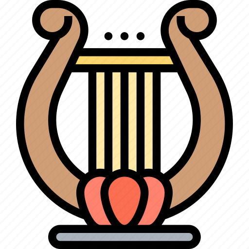 Lyre, music, classical, ancient, greek icon - Download on Iconfinder
