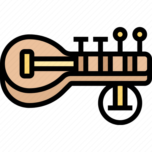 Sitar, indian, music, classical, traditions icon - Download on Iconfinder