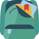school, bag, backpack, student, study
