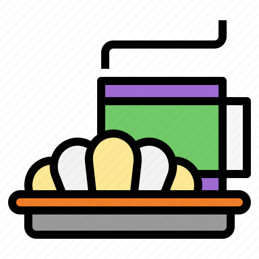 Croissant, cup, breakfast, food, bakery icon - Download on Iconfinder