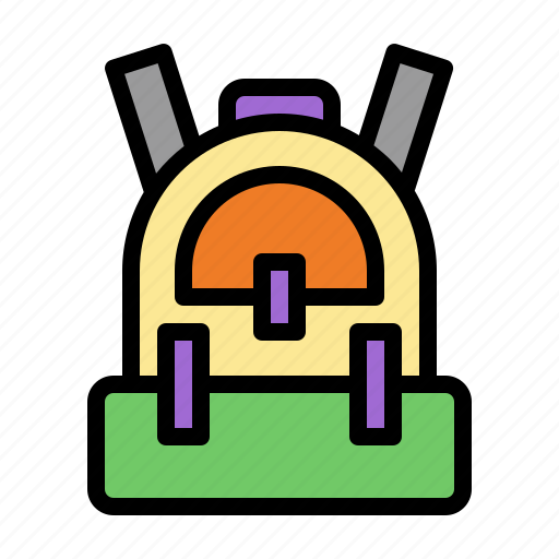 School bag, student bag, backpack, camping, tourist icon - Download on Iconfinder