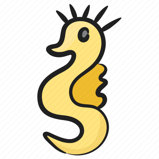 Aquatic animal, hippocampus, marine animal, sea creature, sea monster, seahorse icon - Download on Iconfinder