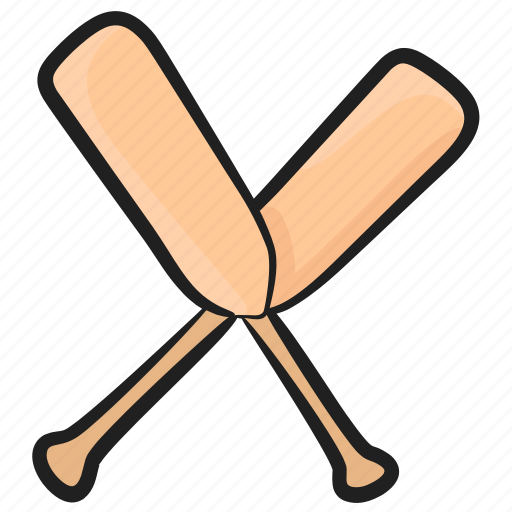 Boat paddles, canoe paddles, oars, rowing, shipping paddles icon - Download on Iconfinder