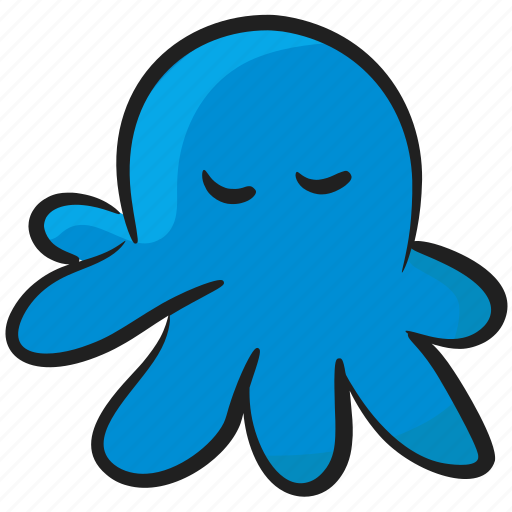 Aquatic animal, cephalopoda, marine animal, polypus, sea creature, sea octopus icon - Download on Iconfinder