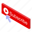 online, subscribe, isometric 