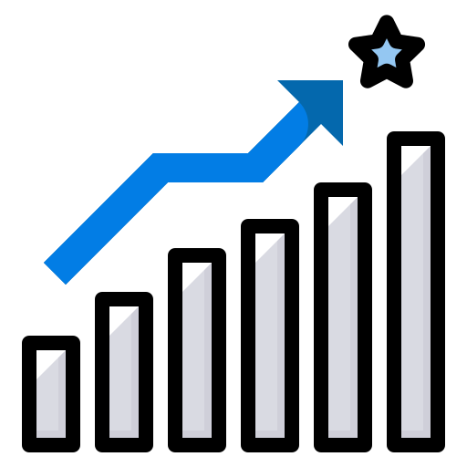 Analytics, chart, growth, increasing, stocks icon - Free download