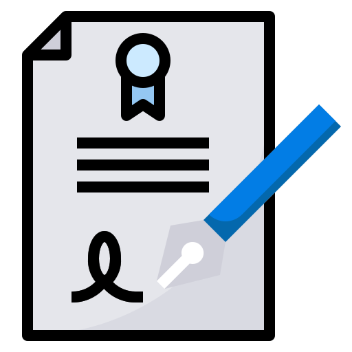 Agreement, certification, contract, document, pen icon - Free download