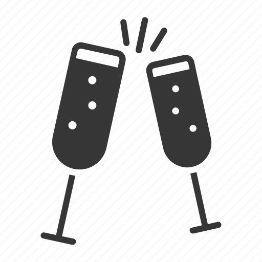 Beverage, celebration, champagne, cheers, drinks, glasses icon - Download on Iconfinder
