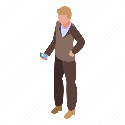 Successful, campaign, businessman, isometric icon - Download on Iconfinder