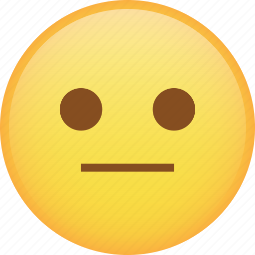 Disappointed, emoji, emoticon, flat face, ok, smiley icon - Download on Iconfinder