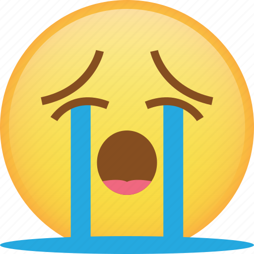 Cry, emoji, emoticon, sad, smiley, tears icon - Download on Iconfinder