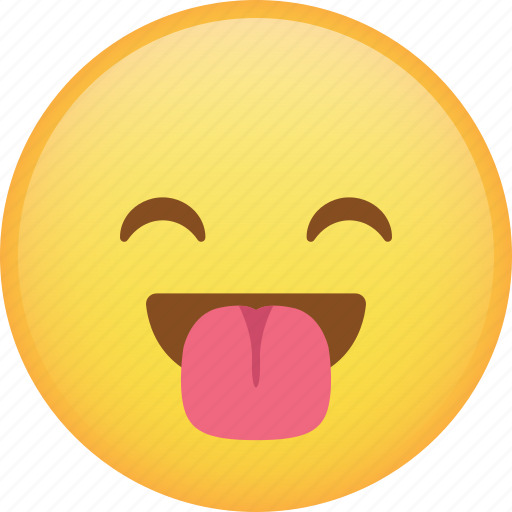 Emoji, emoticon, happy, laugh, smiley, tongue icon - Download on Iconfinder