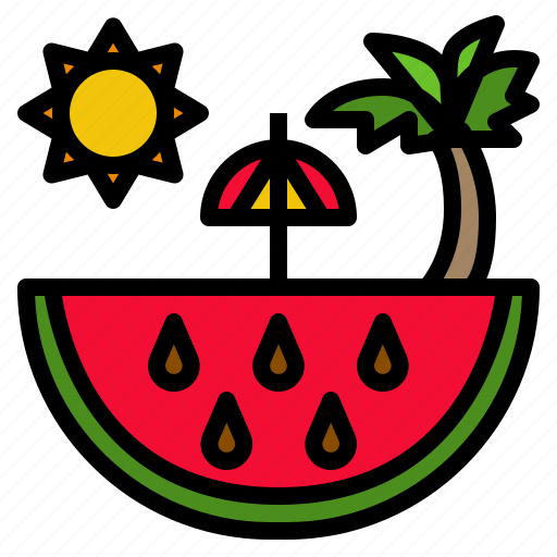Food, fruit, red, sweet, watermelon icon - Download on Iconfinder