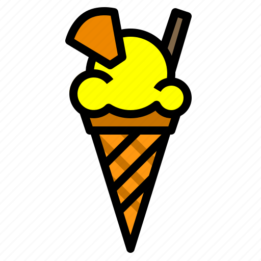 Cone, dessert, frozen, icecream, vanilla icon - Download on Iconfinder