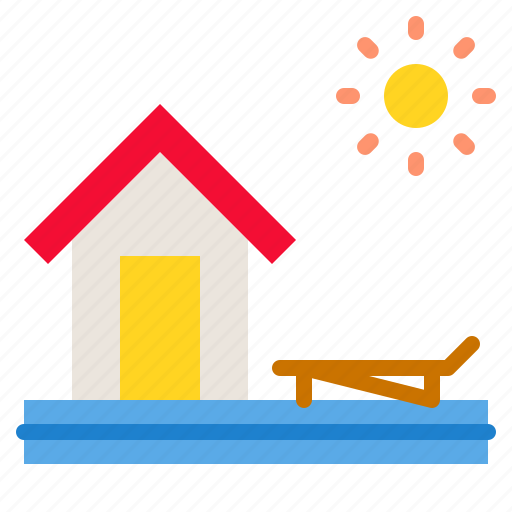 Bungalow, hotel, house, resort, sea icon - Download on Iconfinder