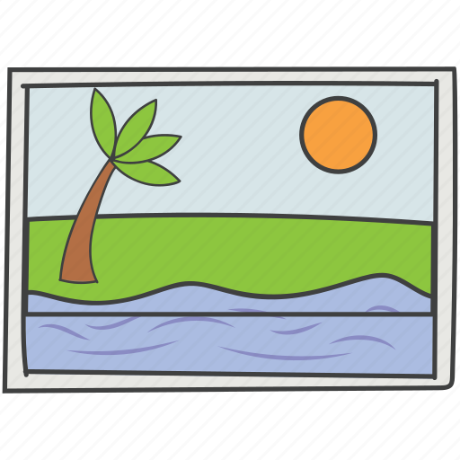 Beach, holiday, landscape, landview, site icon - Download on Iconfinder
