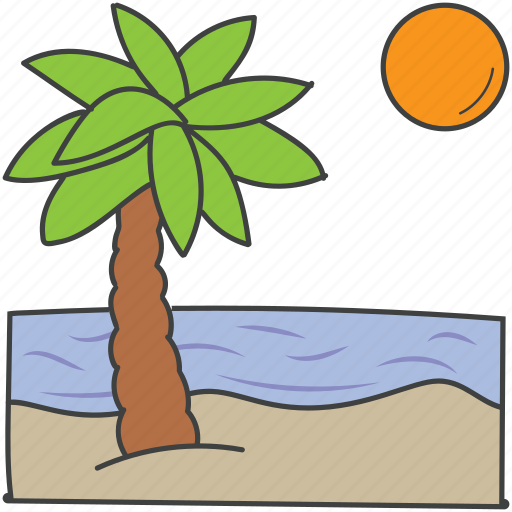 Bay, beach, island, tropical area, tropical island icon - Download on Iconfinder