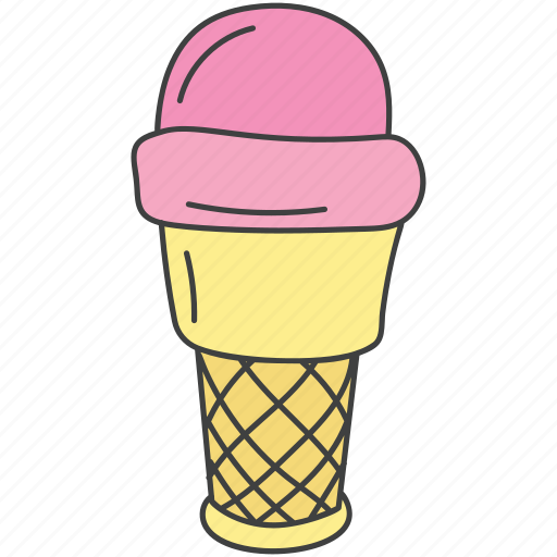 Dessert, frozen food, ice cream, ice cream scoops, sweet icon - Download on Iconfinder