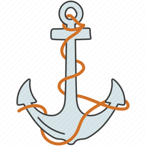 Anchor, aquatic tool, nautical anchor, navy, ship navigation icon - Download on Iconfinder