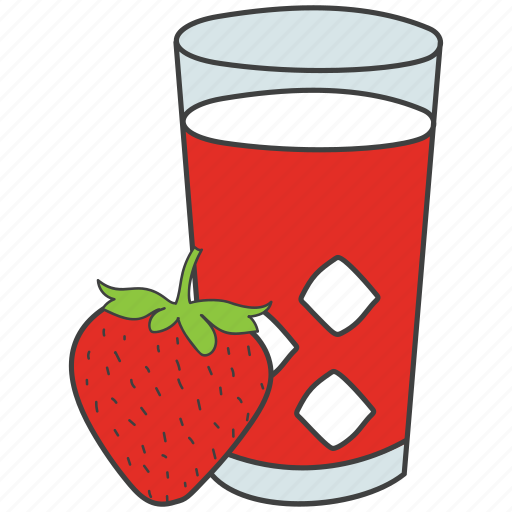 Cold drink, drink, fizzy drink, juice, strawberry juice icon - Download on Iconfinder