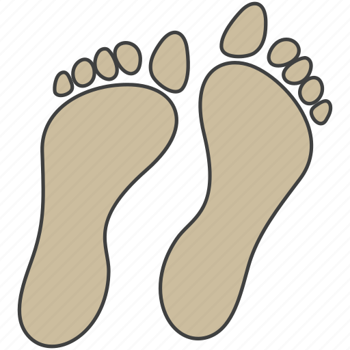 Feet, female feet, footprints, human feet, podiatry icon - Download on Iconfinder