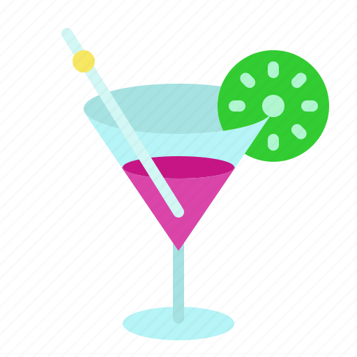 Cocktail, drink, glass, lemon, party icon - Download on Iconfinder