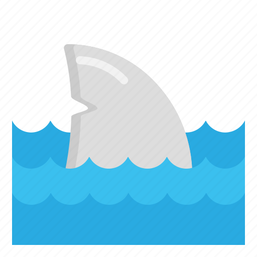 Attack, danger, fin, shark, tail icon - Download on Iconfinder