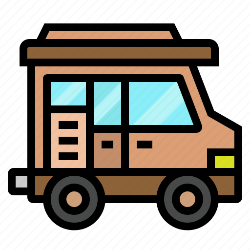 Camper, holiday, transport, travel, van icon - Download on Iconfinder