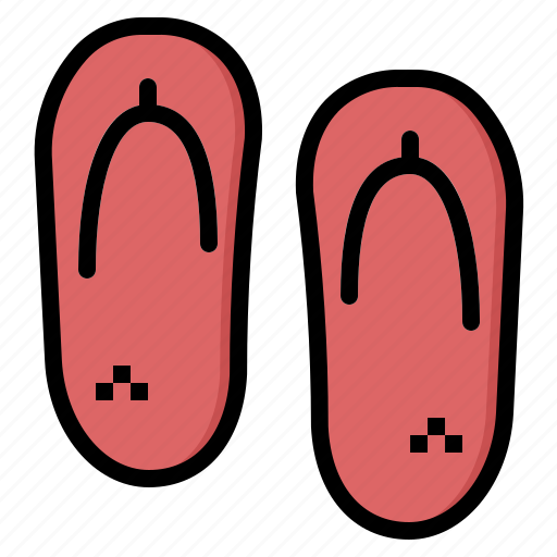 Flip, flops, footwear, shoes, slippers icon - Download on Iconfinder
