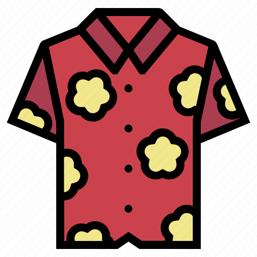 Clothing, garment, hawaiian, shirt icon - Download on Iconfinder