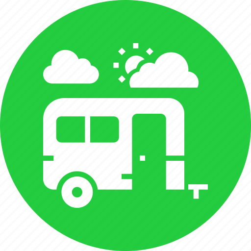 Bus, camping, caravan, tour, tourist, travel, vacation icon - Download on Iconfinder