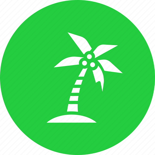 Beach, coconut, island, tourism, tree, vacation, water icon - Download on Iconfinder