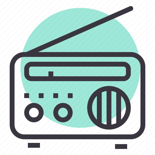Communication, device, fm, listen, media, radio, songs icon - Download on Iconfinder