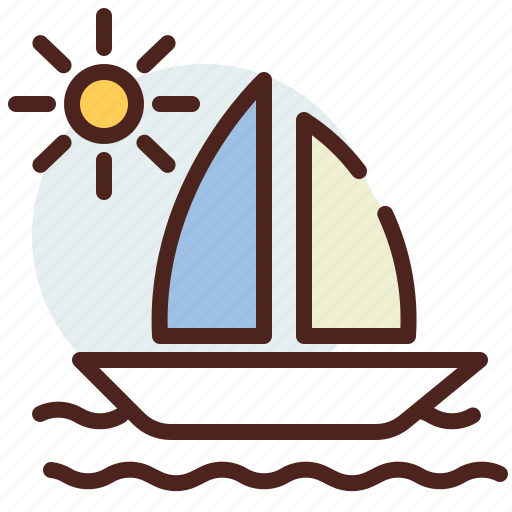 Boat, sea, transport, travel, water, wind icon - Download on Iconfinder