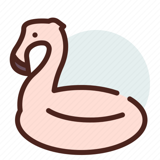 Bird, flamingo, floatie, pool, swim, water, zoo icon - Download on Iconfinder