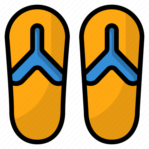 Flip, flops, sandals, summer icon - Download on Iconfinder