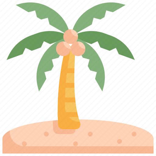 Beach, coconut, holiday, summer, travel, tree, vacation icon - Download on Iconfinder