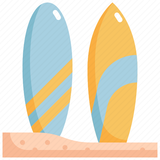Beach, holiday, summer, surfboard, travel, vacation icon - Download on Iconfinder