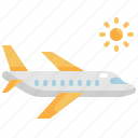airplane, plane, summer, transport, transportation, travel, vacation