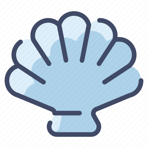 Beach, clam, sea, shell icon - Download on Iconfinder