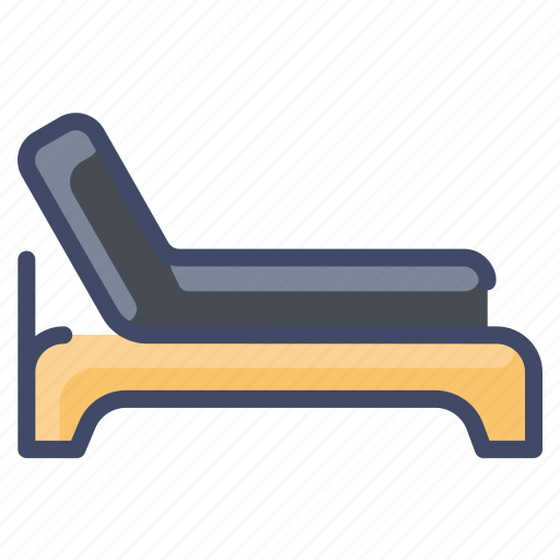 Beach, chair, deck, sunbathe icon - Download on Iconfinder