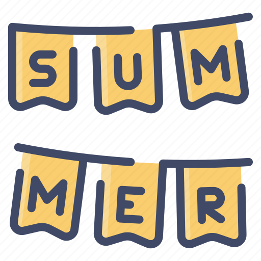 Garland, holiday, ornament, party, summer icon - Download on Iconfinder
