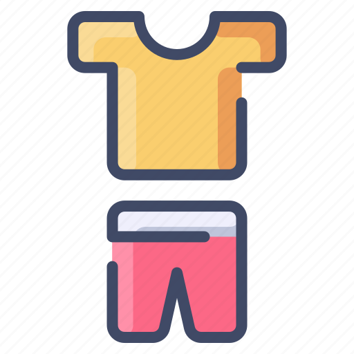 Beach, men, pants, short, tshirt icon - Download on Iconfinder