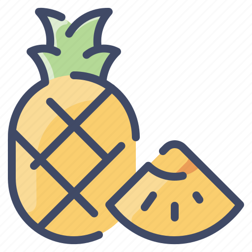 Food, fresh, fruit, pineapple, summer icon - Download on Iconfinder